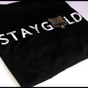 Stay Gold Wolfie No Sleeve Hoodie